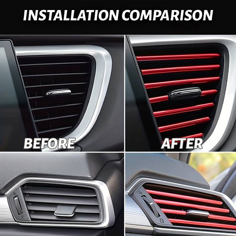 Auto AC Vent Dekorativ Strip (10 st)