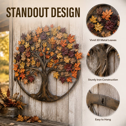 🍂Metal Autumn Tree Metal Wall Art