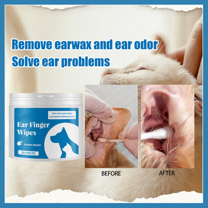 Husdjursrengöringsfingerservetter