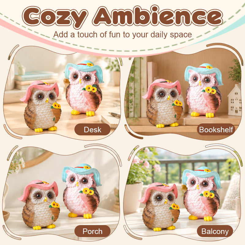 Creative Owl Figurine for Home, Garden & Tabletop Décor