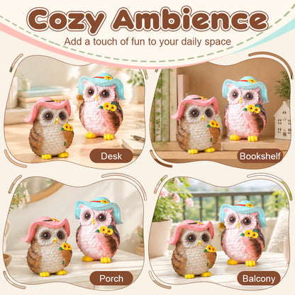 Creative Owl Figurine for Home, Garden & Tabletop Décor