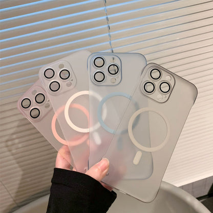 Ultratunt Ramlöst Magnetiskt Frostat Mobiltelefonskal