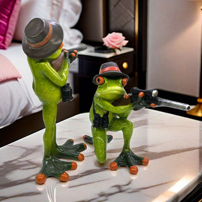 🐸🎯 Grodjägare – Rolig grodjägarefigur