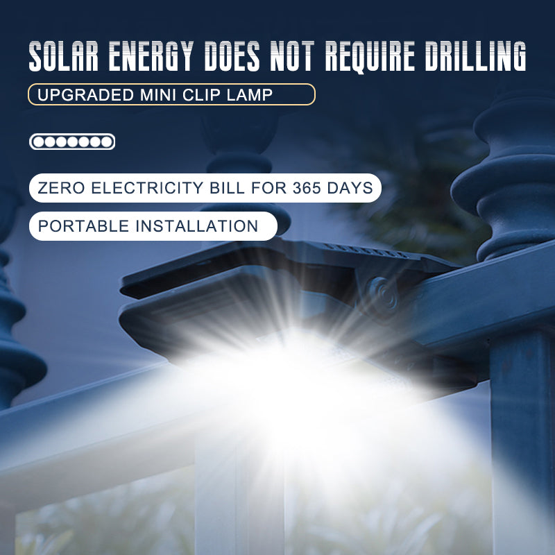 Solar-Gartenzaun-Clip-Licht Für Den Außenbereich