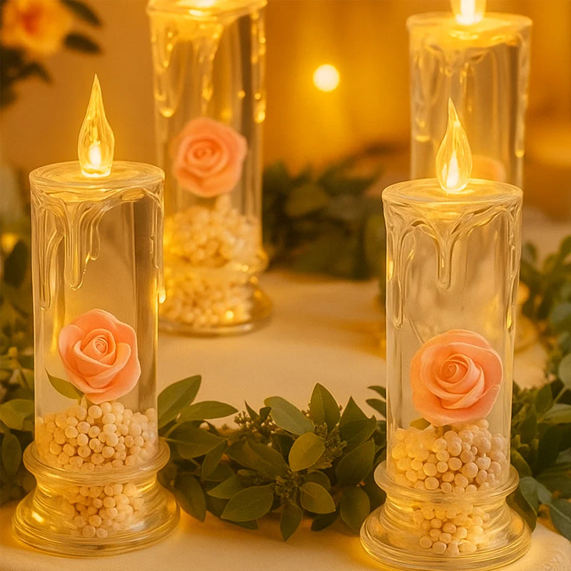 ✨ Eternal Glow Rose Candle – Where Light Meets Love 🌹💡