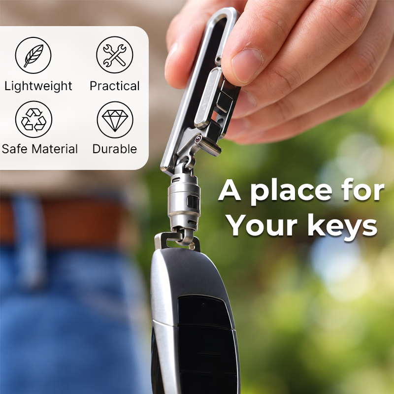 🔑 Men's Lightweight Belt Key Clip for Everyday Carry