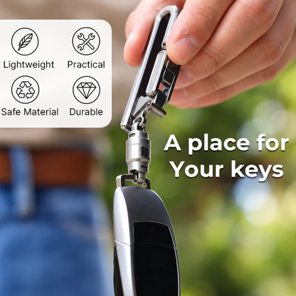 🔑 Men's Lightweight Belt Key Clip for Everyday Carry