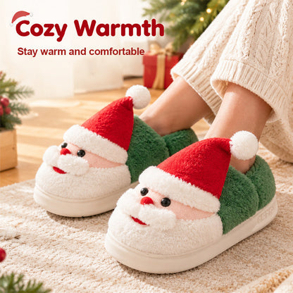 🎅Santa Claus Winter Slippers - Festive Red Green Home Shoes