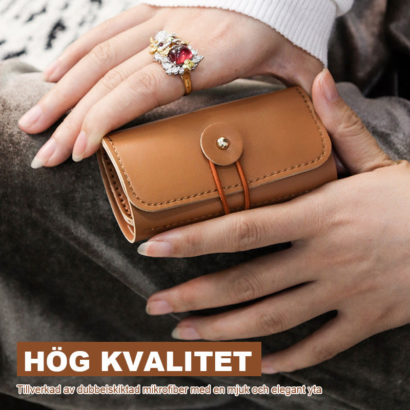 Bärbar resesmyckesväska/Portable travel jewelry bag