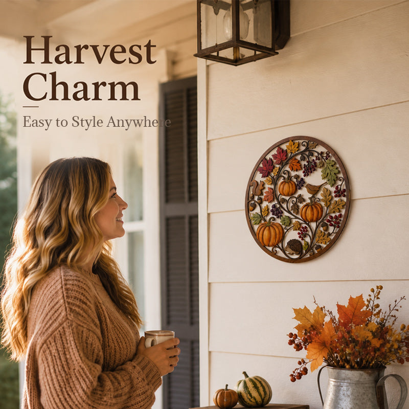 🍂Autumn Pumpkin & Animal Metal Sign