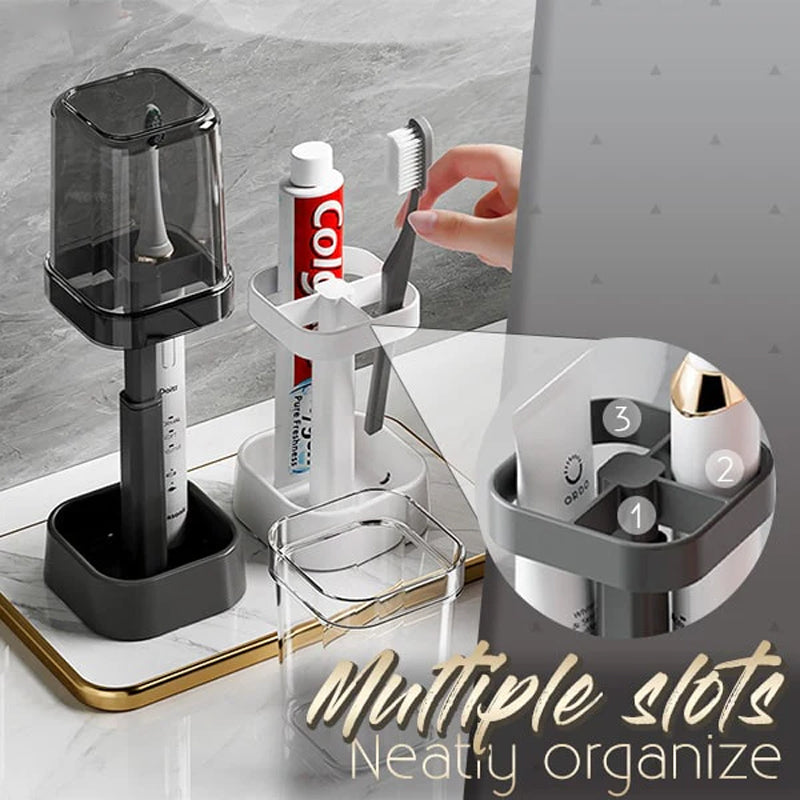 Förvaringsställ för tandborstar (med lock)
