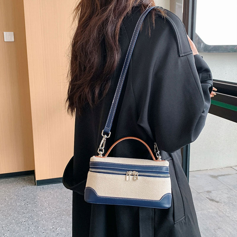 Retro bärbar liten fyrkantig korsväska