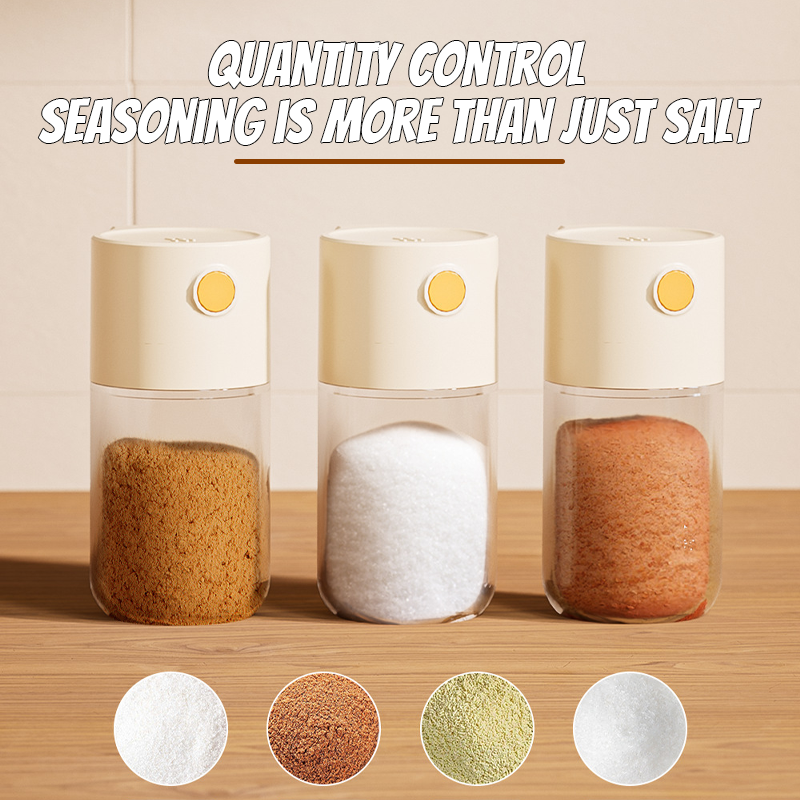 Köksmätade och förseglade kryddflaskor