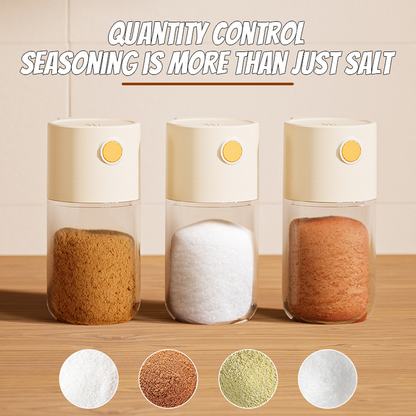 Köksmätade och förseglade kryddflaskor