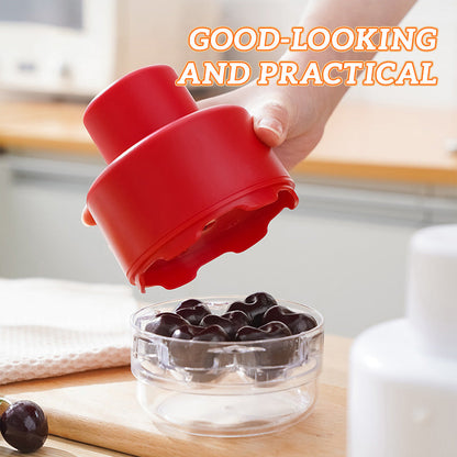 7-håls körsbärsplockare av presstyp