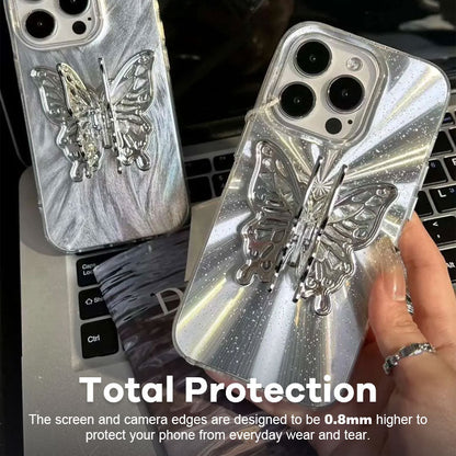 Shining Butterfly Holder Telefonfodral