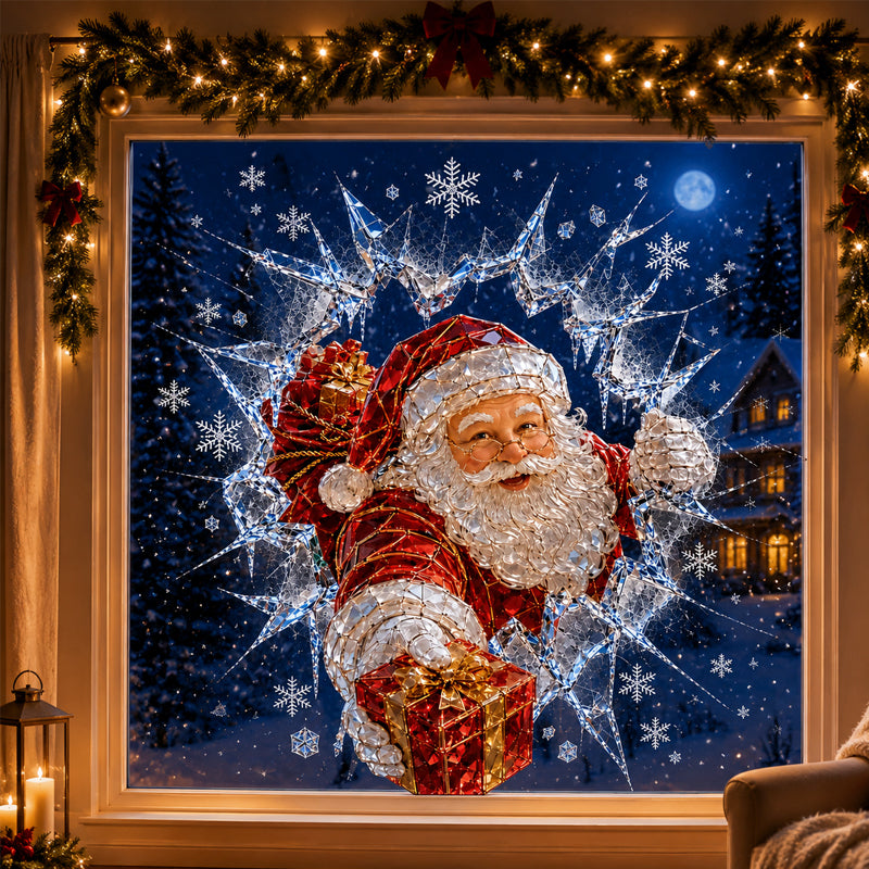 🎅Crystal Santa Claus Window Decoration