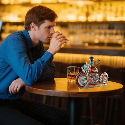 Creatieve Motorfiets Glazen Wijnfles
