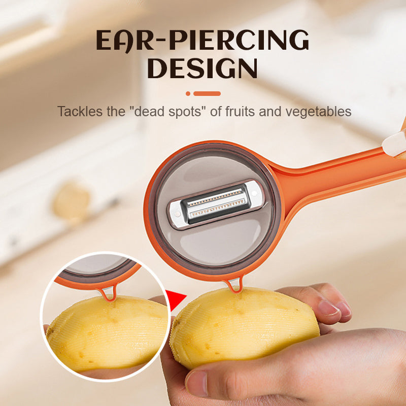 Schäler mit Eimerspeicher/Peeler with bucket storage