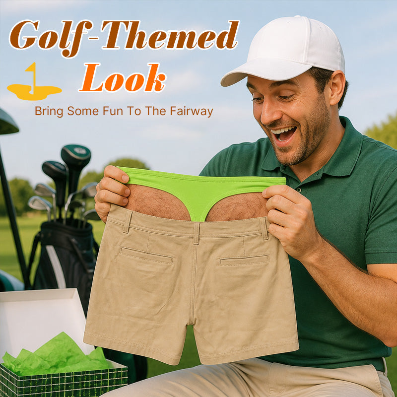 😂Funny Golf Briefs for Men - Cheeky Gift Shorts