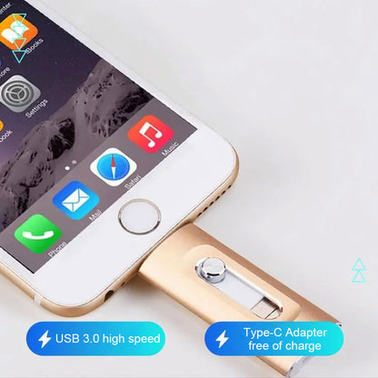 ⚡4-i-1-minne, bärbart USB 3.0-minne med hög hastighet