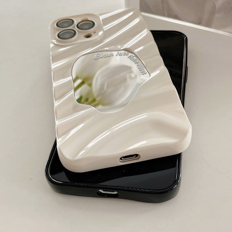 Skrynkligt Oregelbundet Spegelfodral