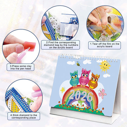 Gör-det-själv-tecknad Diamantmålningskalender 🎨