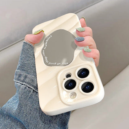 Skrynkligt Oregelbundet Spegelfodral