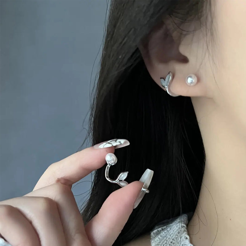 2024 Ny modell Cat's Eye sten Fishtail pärlörhängen