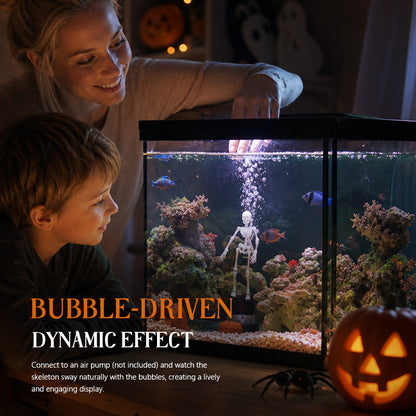 Halloween Dynamic Skeleton Fish Tank Ornament