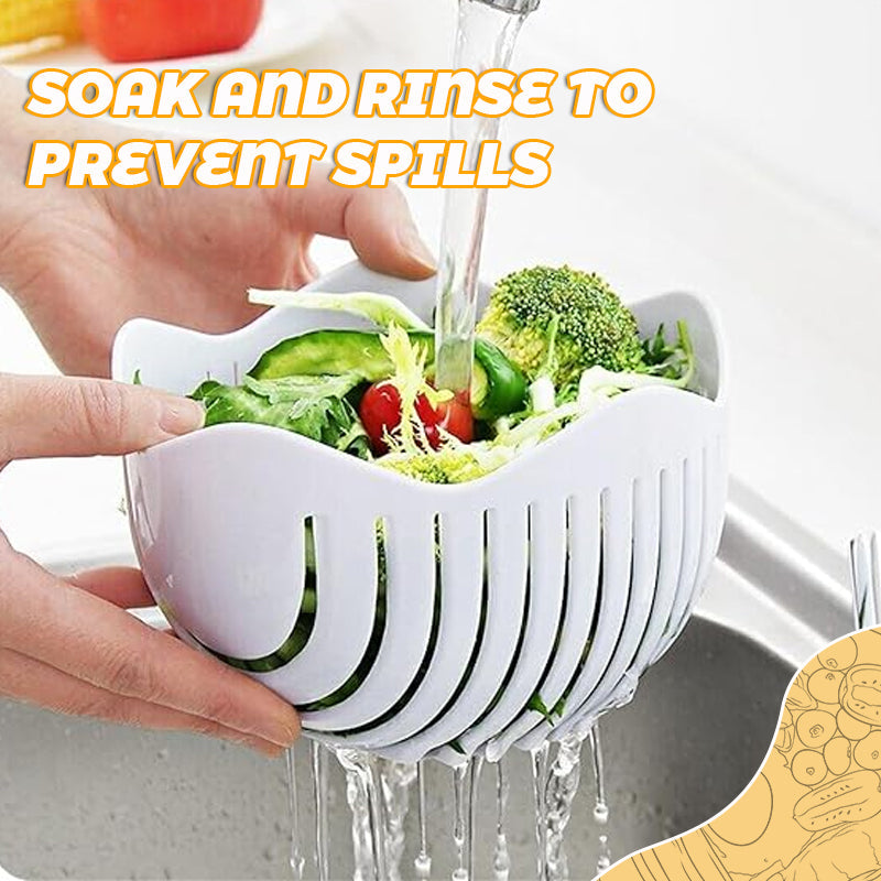 Salladsskärarskål-🛒 Gör salladsberedningen till ett nöje!