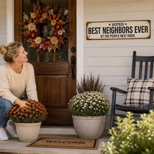 🏡❤️ Best Neighbor Garden Sign
