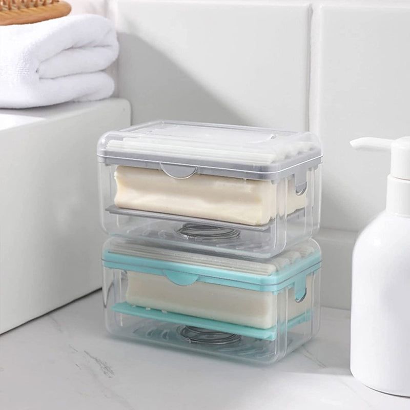 Tvålkopp med avrinningshål och fjäder