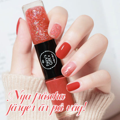 Tvåfärgat vattentätt nagellack