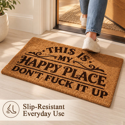 😏Happy Place Vintage Entryway Doormat