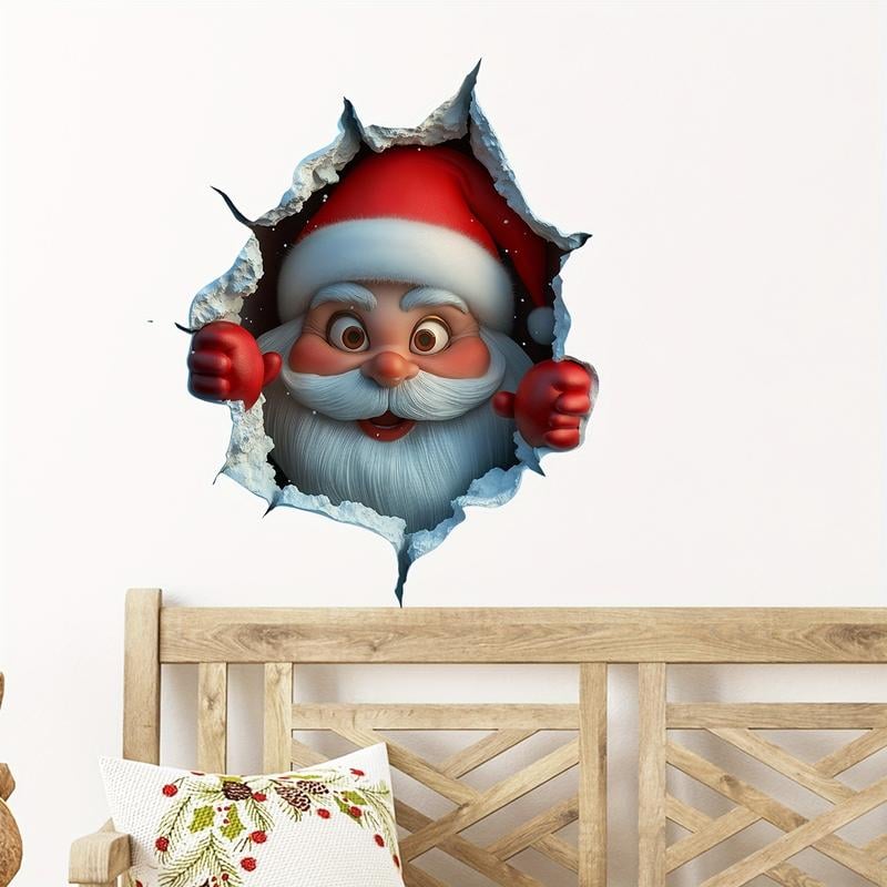 🎄3D-popup-klistermärken med jultomten🎅