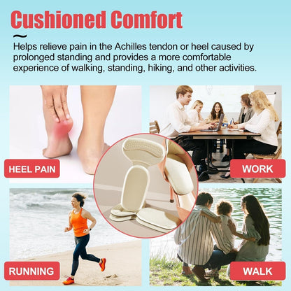 Non-slip heel pads – soft, padded heel protectors