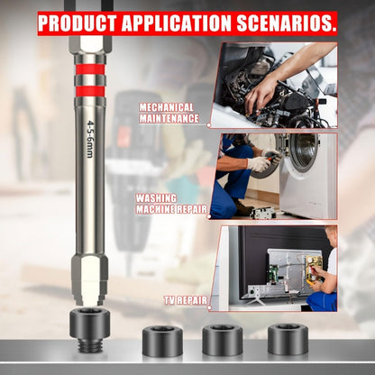 🔧  High-hardness, strong-magnet pyramid-shaped hex electric screwdriver bit – impact-resistant