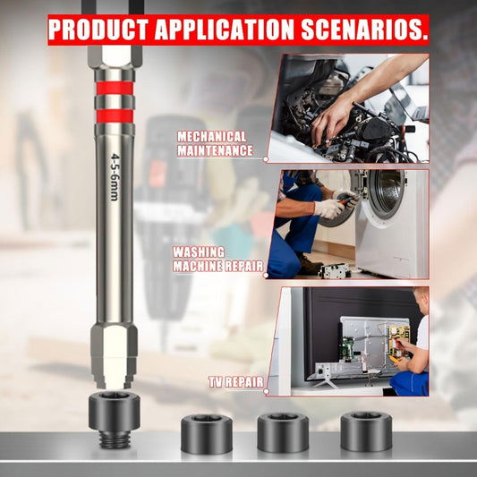 🔧  High-hardness, strong-magnet pyramid-shaped hex electric screwdriver bit – impact-resistant