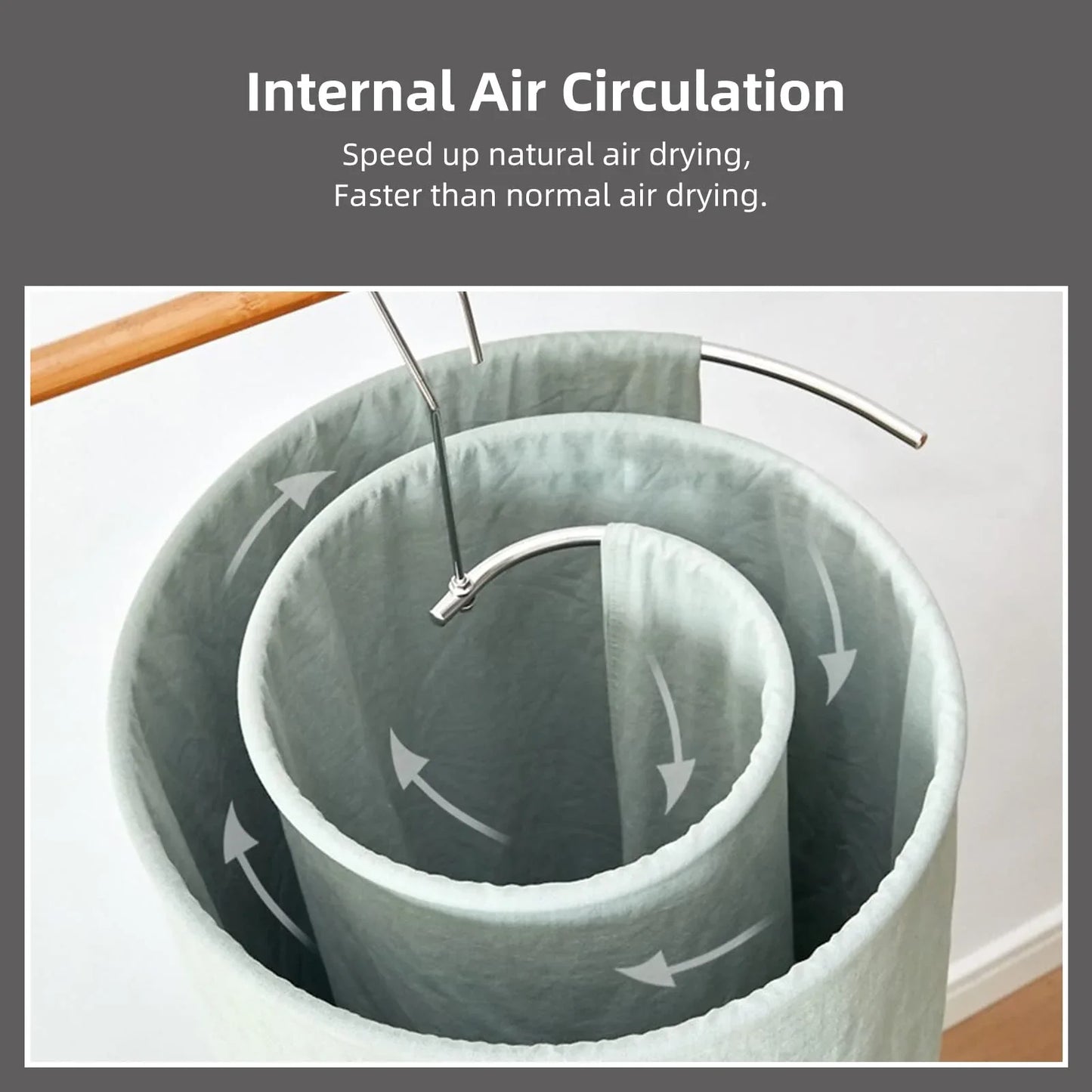 Artefakt för torkning av lapptäcke - Spiralklädhängare