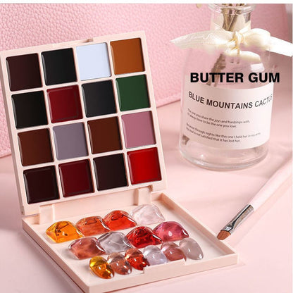 💅Ny modell 16 färger solid nagellacksbricka