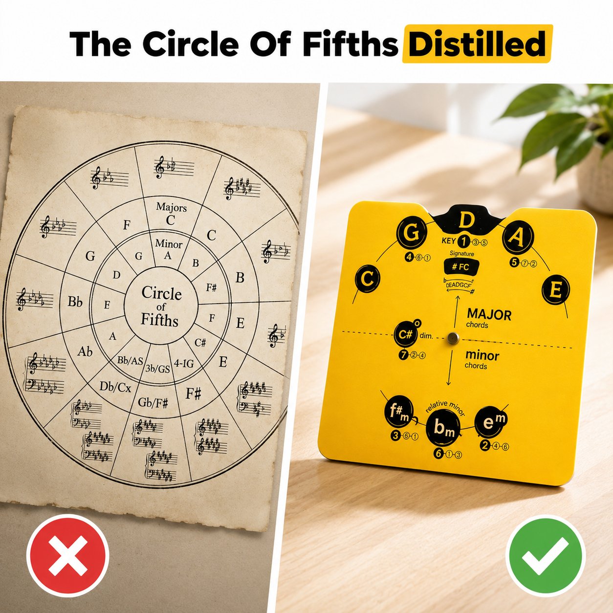 The Music Theory Shortcut Musicians Are Discovering — A Visual Circle of Fifths Wheel That Makes Keys, Chords & Songwriting Finally Easy