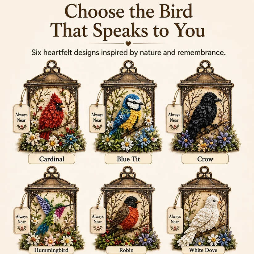 🕊️ Always Near 3D Fabric Poke Art Memory Lantern Kit