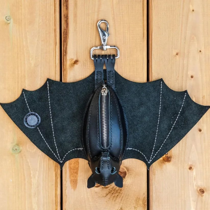 🦇Gothic Design Leather Bat Coin Purse