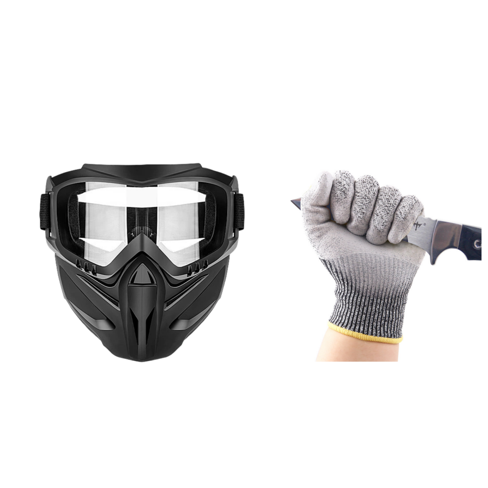 Detachable Full Face Goggle Mask
