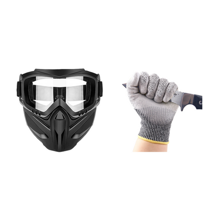 Detachable Full Face Goggle Mask