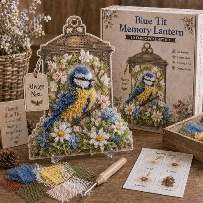 🕊️ Always Near 3D Fabric Poke Art Memory Lantern Kit