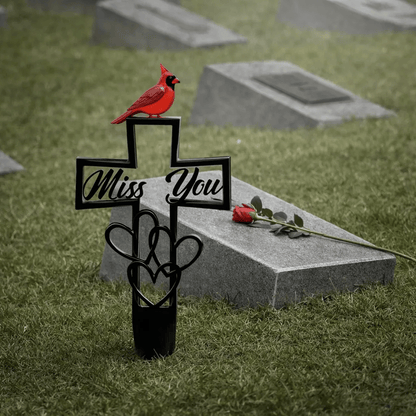 🐦LAST DAY SALE -💖Metal Cemetery Memorial Plaque for Remembrance✝️