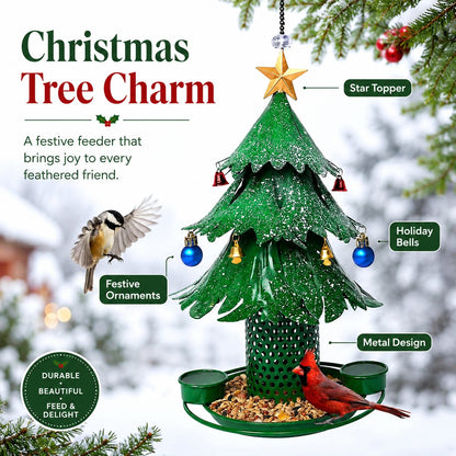 🐦Christmas Tree Bird Feeder 🎄 Festive Backyard Holiday Decor
