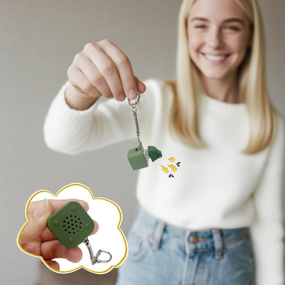 🐸Frog Croaking Fidget Toy - Rechargeable Frog Croaking Keychain, Frog Croaking Stress Reliever with Colorful Lights, Fun & Portable Anxiety Relief Toy